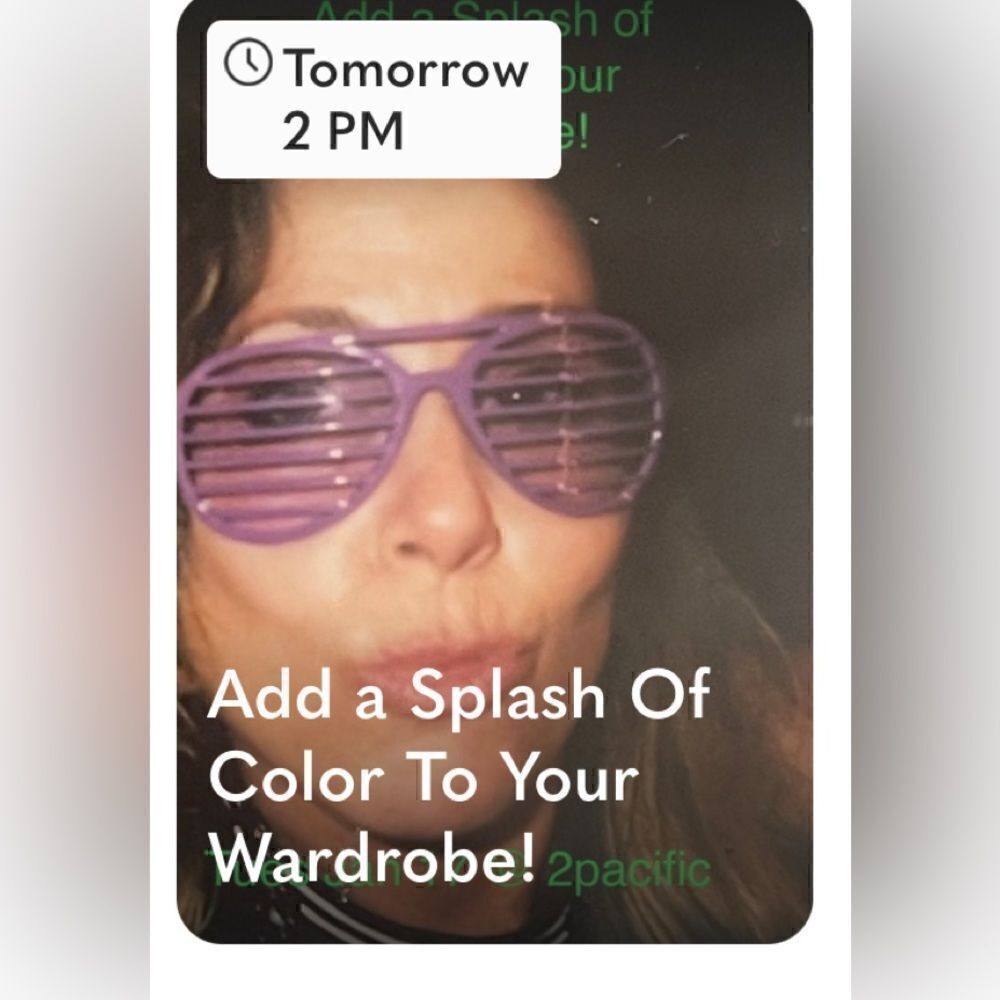 Live show Tuesday, Jan 17 @ 2 pacific! Add a splash of color to your wardrobe!